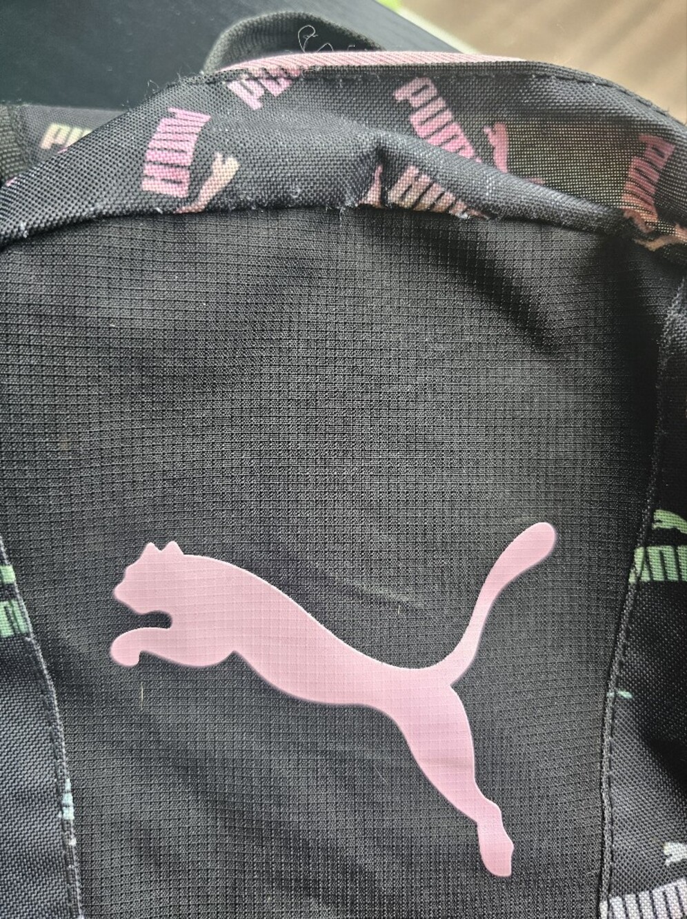PUMA Black Backpack with Pastel Logo Print OS - Picture 9 of 9